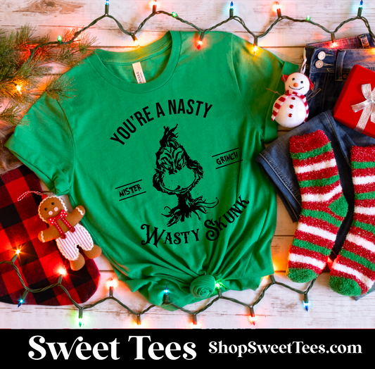 Nasty Grinch tee