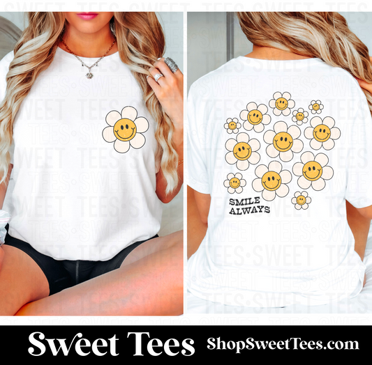 Smile Always Daisy tee