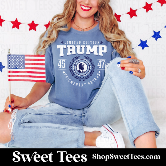 Triumphant Trump tee - Denim
