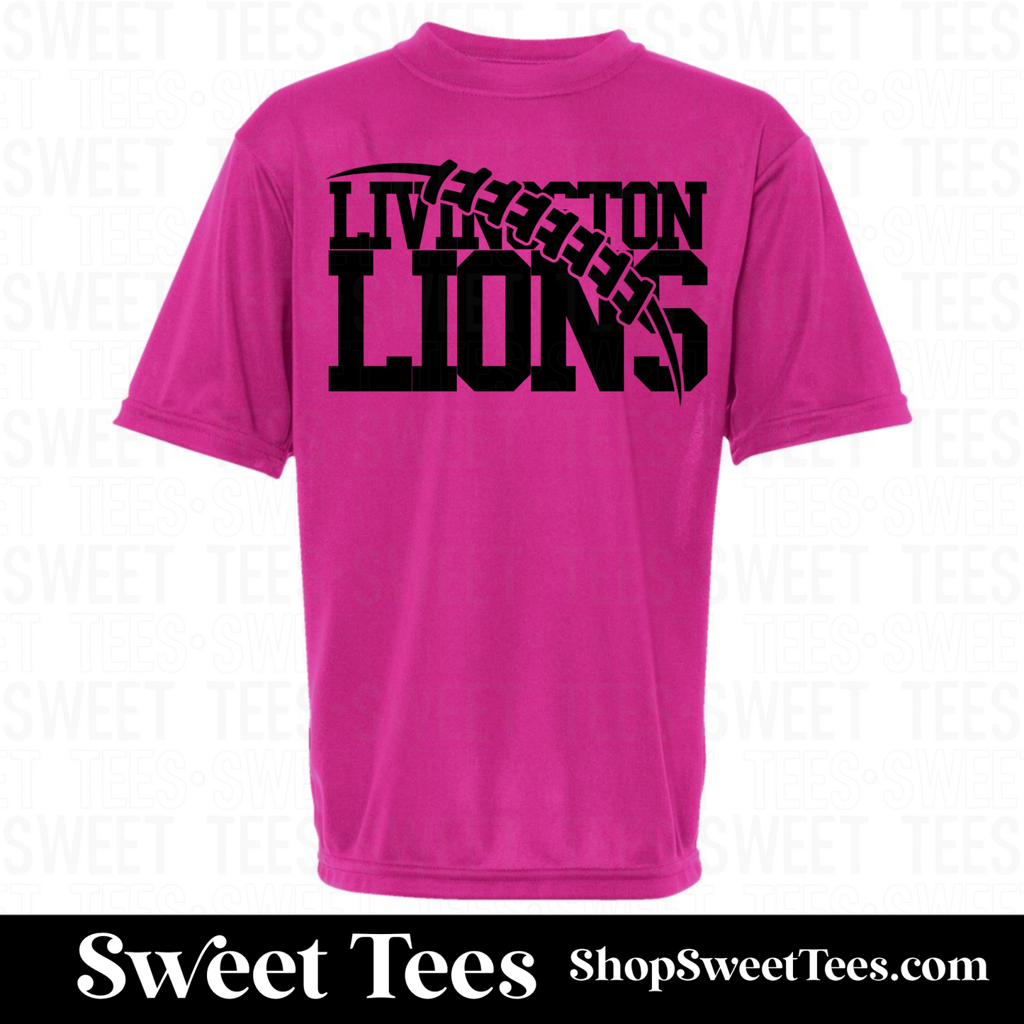 PINK OUT Lions Football Slash drifit tee