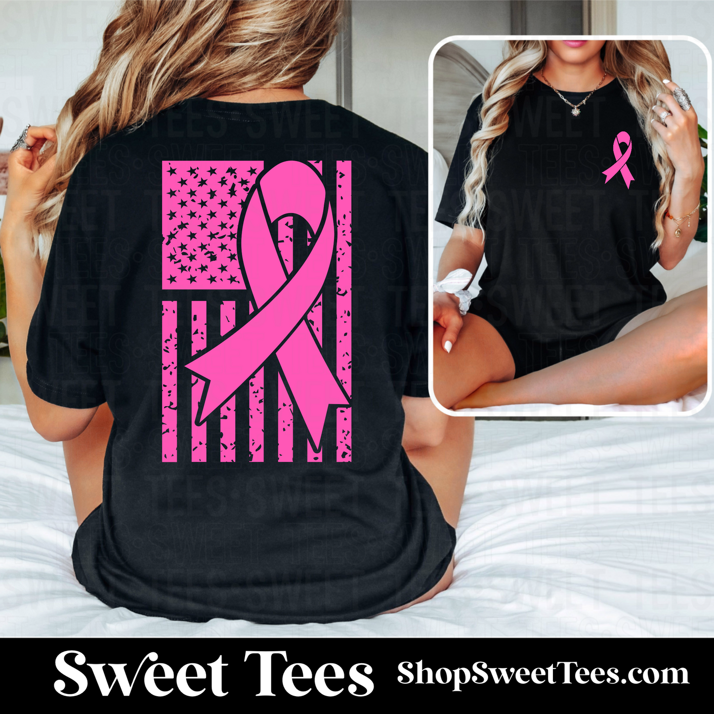Pink Out Flag tee