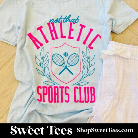 Not That Athletic Sports Club tee
