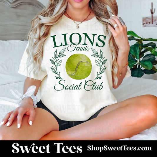 Lions Tennis Social Club tee