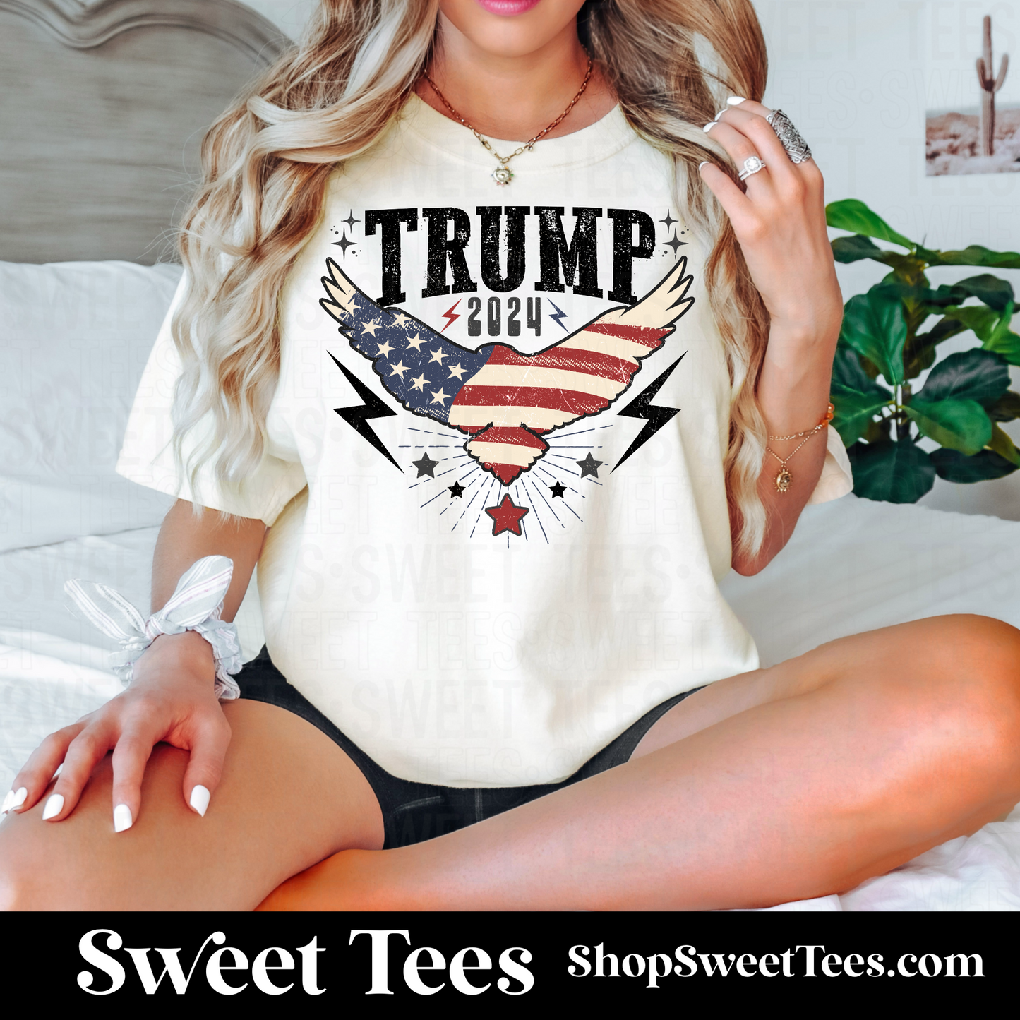 Trump Eagle Flag tee