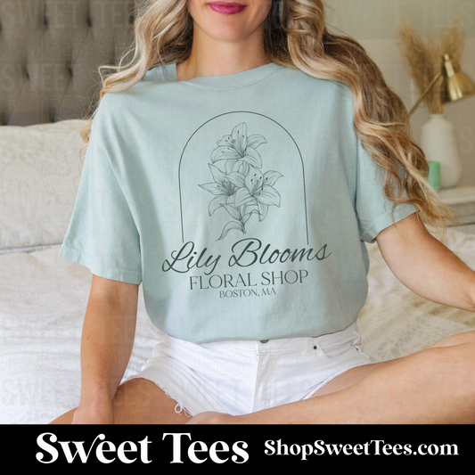 Lily Blooms Floral Shop tee