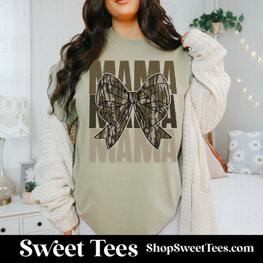 Camo Mama Bow tee