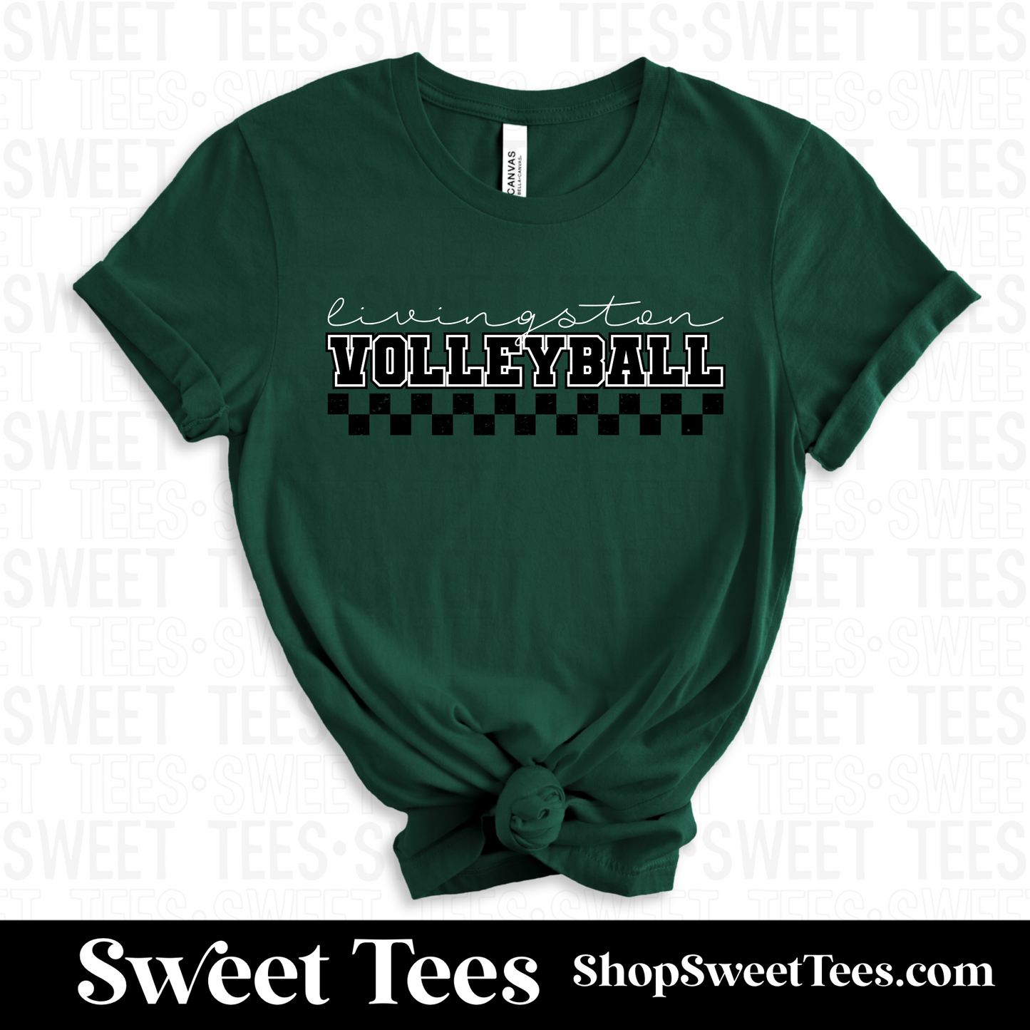 Livingston Volleyball Checker Script tee