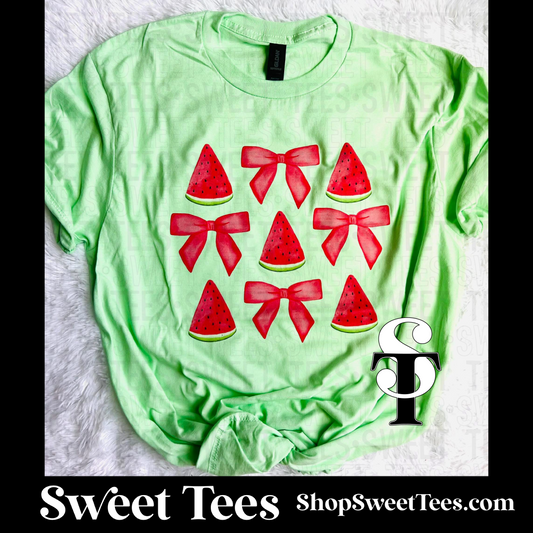 Watermelon Bow tee