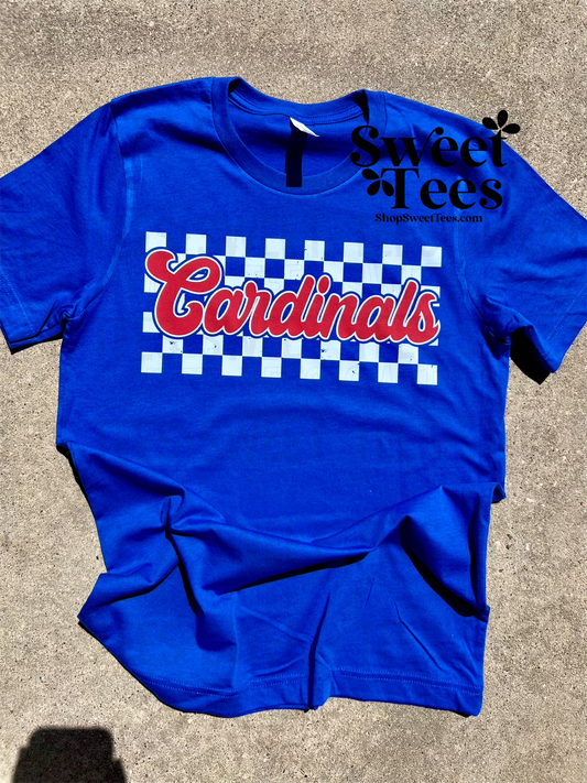 Cardinals Checker tee