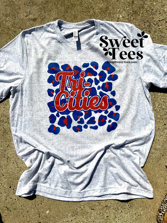 Tri-Cities Leopard Bold tee
