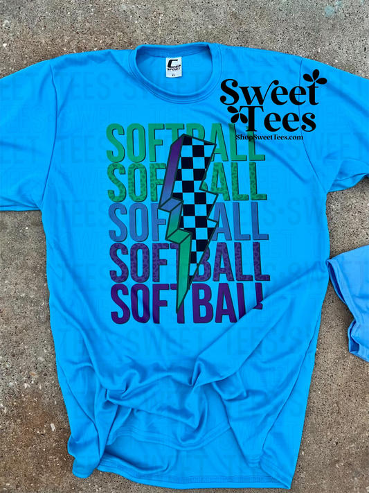 Softball Bolt Drifit tee