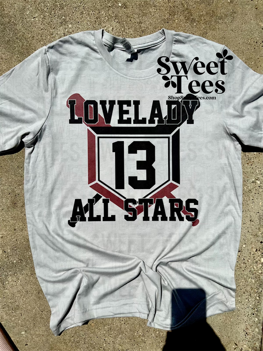 Lovelady All-Stars Mirrored Plate tee