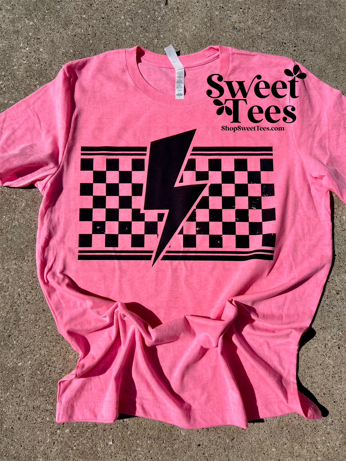 Checker Bolt tee