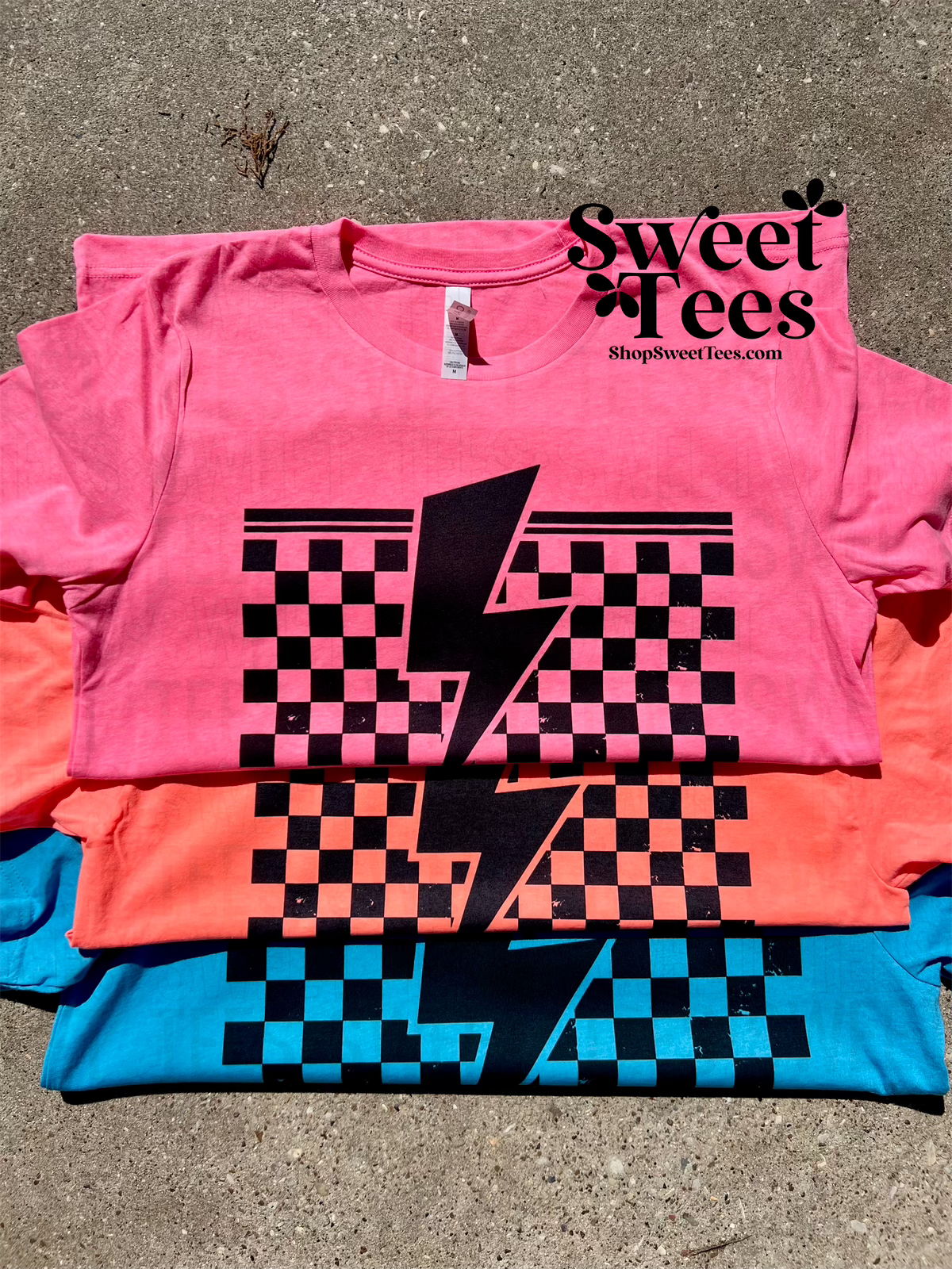 Checker Bolt tee
