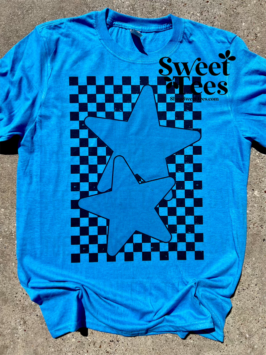 Checker Star tee