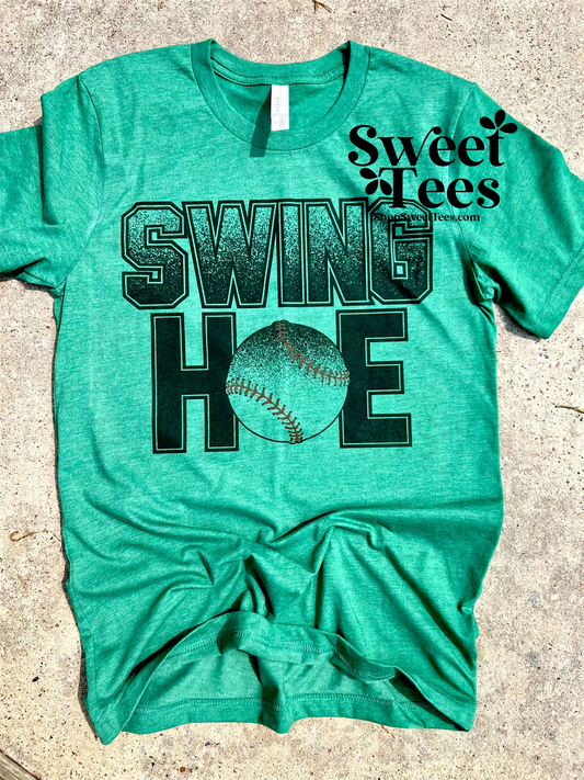 Swing Hoe Baseball tee