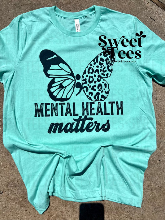 Mental Health Butterfly tee
