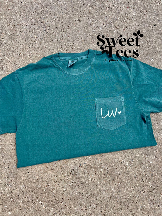 LIV Comfort Colors Pocket tee