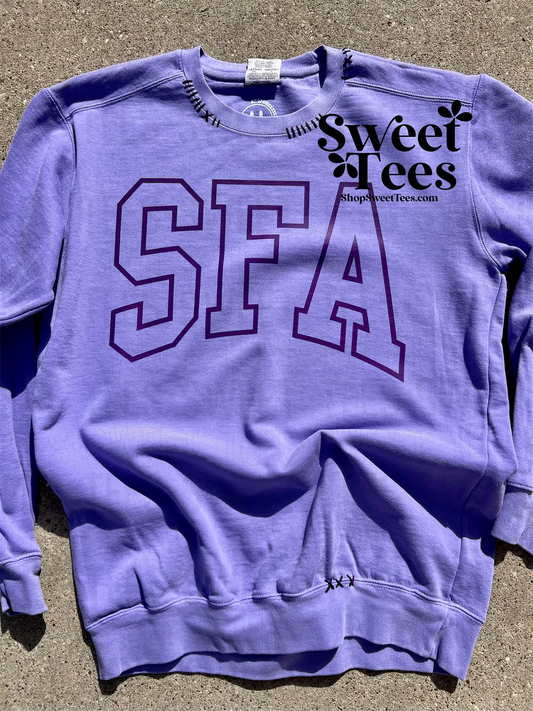 SFA Arched Hand Stitched Comfort Colors Sweatshirt - Preorder
