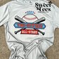 Tri-Cities All-Stars Baseball Crossed Bats Drifit tee