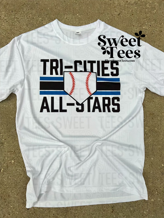 Tri-Cities All-Stars Double Team Drifit tee