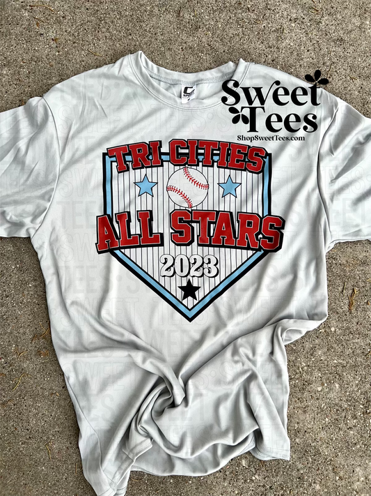 Tri-Cities All-Stars Pin Stripe drifit tee