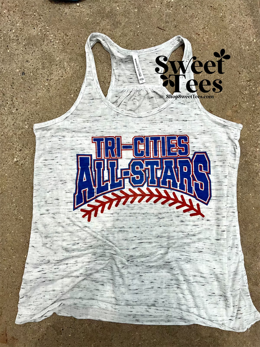 Tri-Cities All-Stars Arched Stitch tank