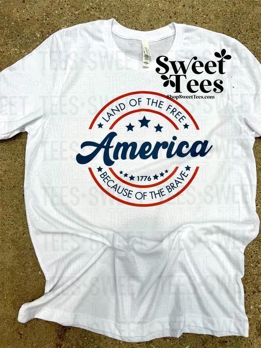America Circle tee