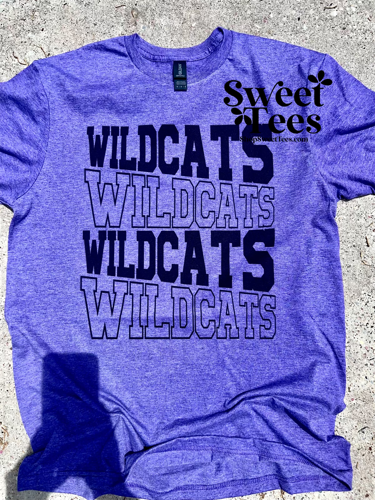 Big Sandy Wildcats In and Out - PURPLE tee