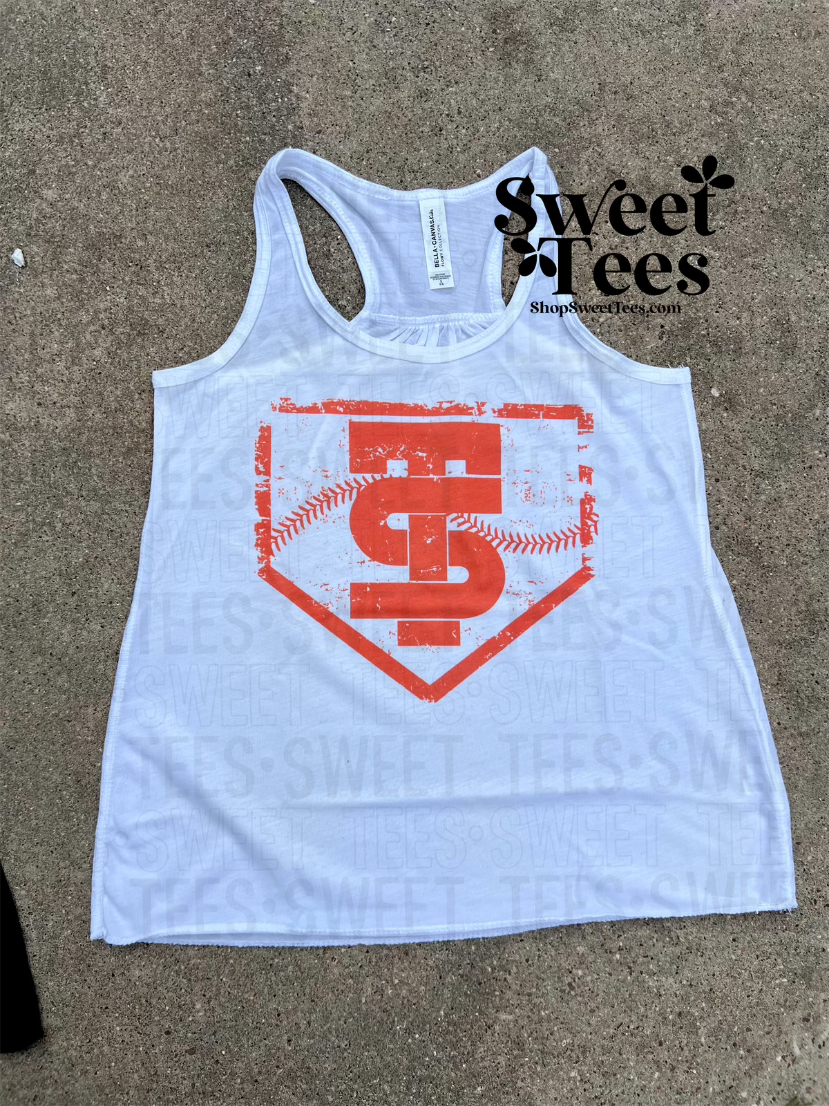 Slam Bella Flowy Tank - White