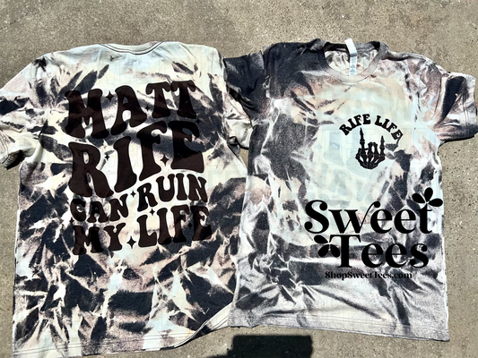 Matt Rife Can Ruin My Life Acid Wash tee
