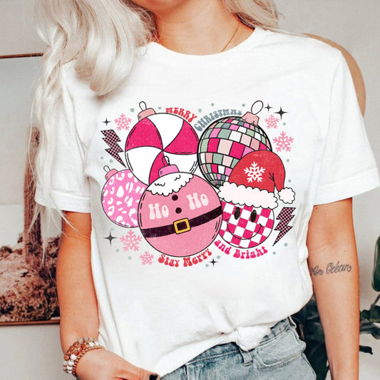 Christmas Ornament Collage tee