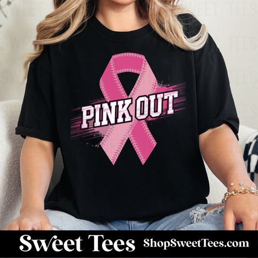Pink Out Baseball Ribbon tee