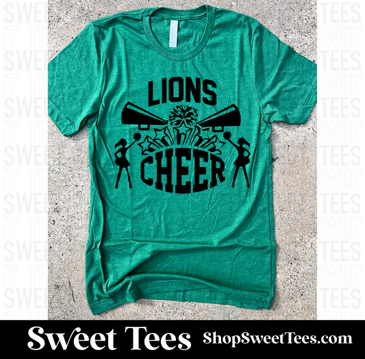 Lions Cheer Burst tee