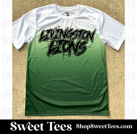 Lions Cracked Grunge Specialty Drifit tee