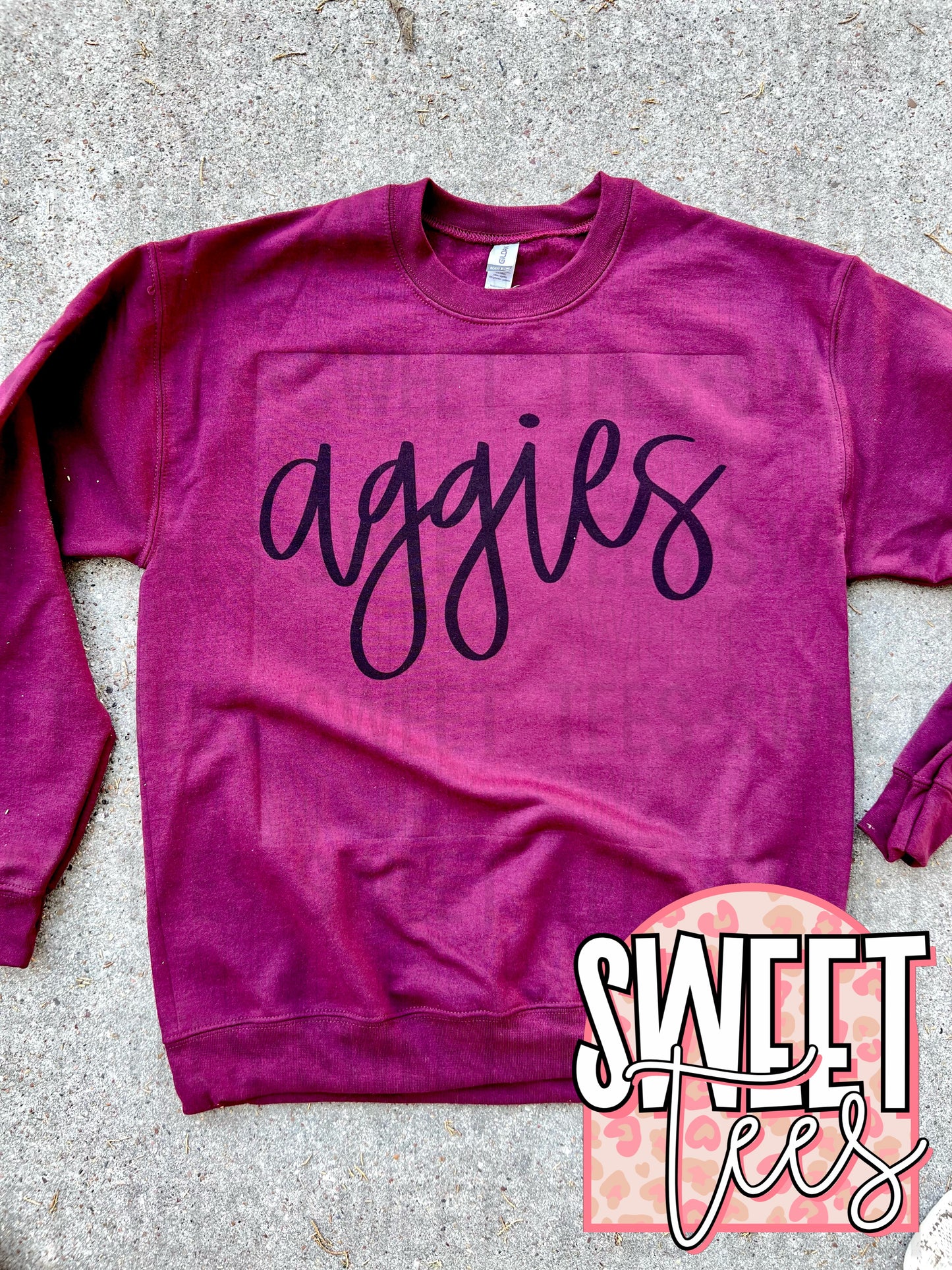 Aggies Script Sweatshirt
