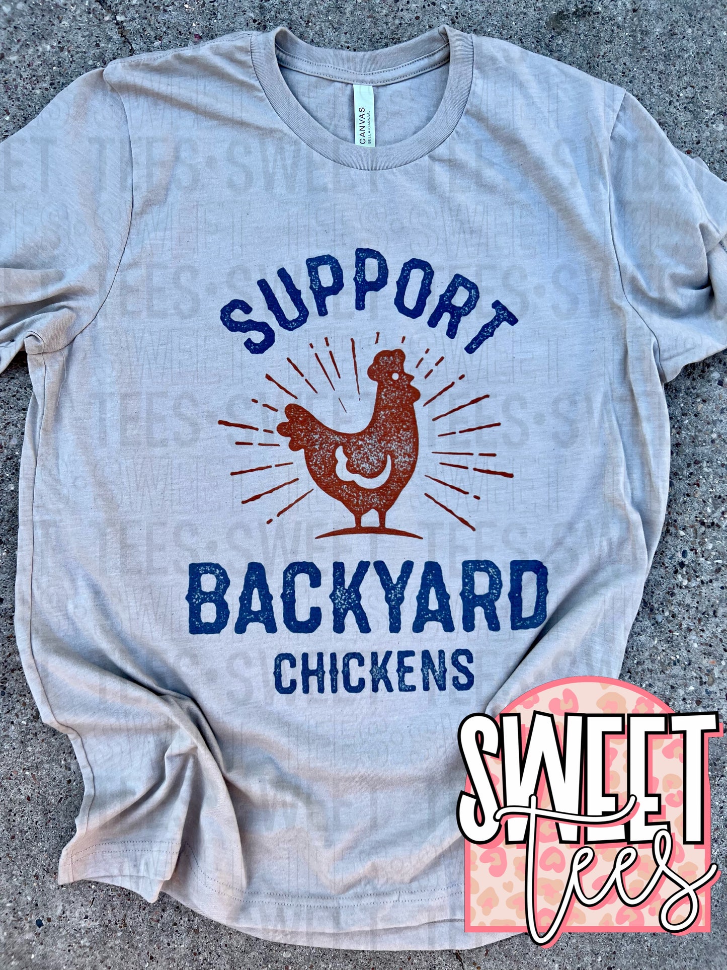 Support Back Yard Chickens tee