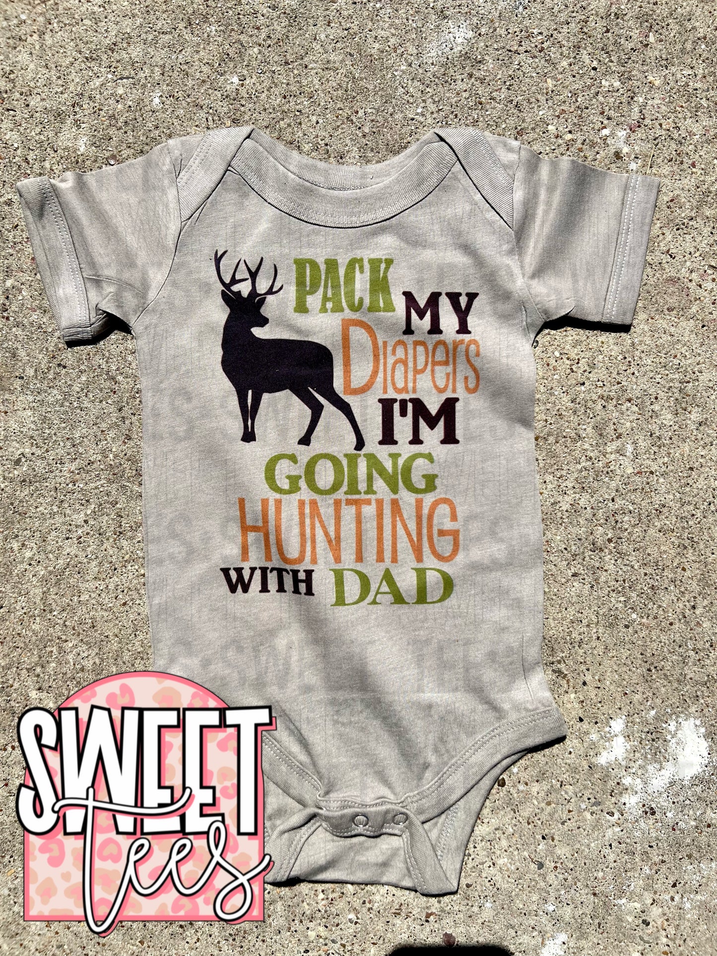 Hunting With Dad baby bodysuit