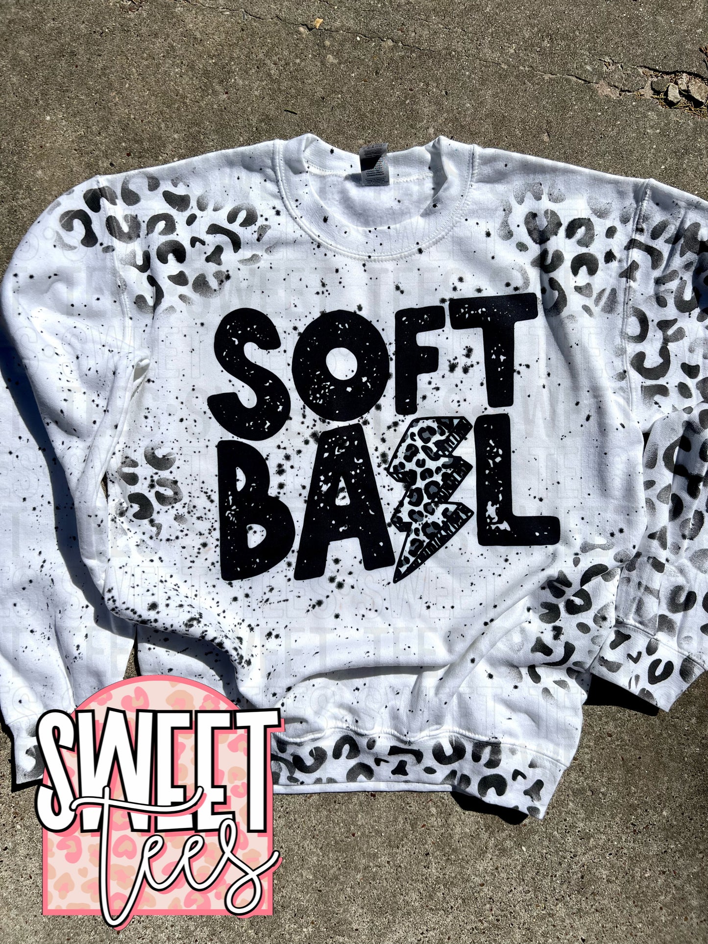 Softball Leopard Sweatshirt