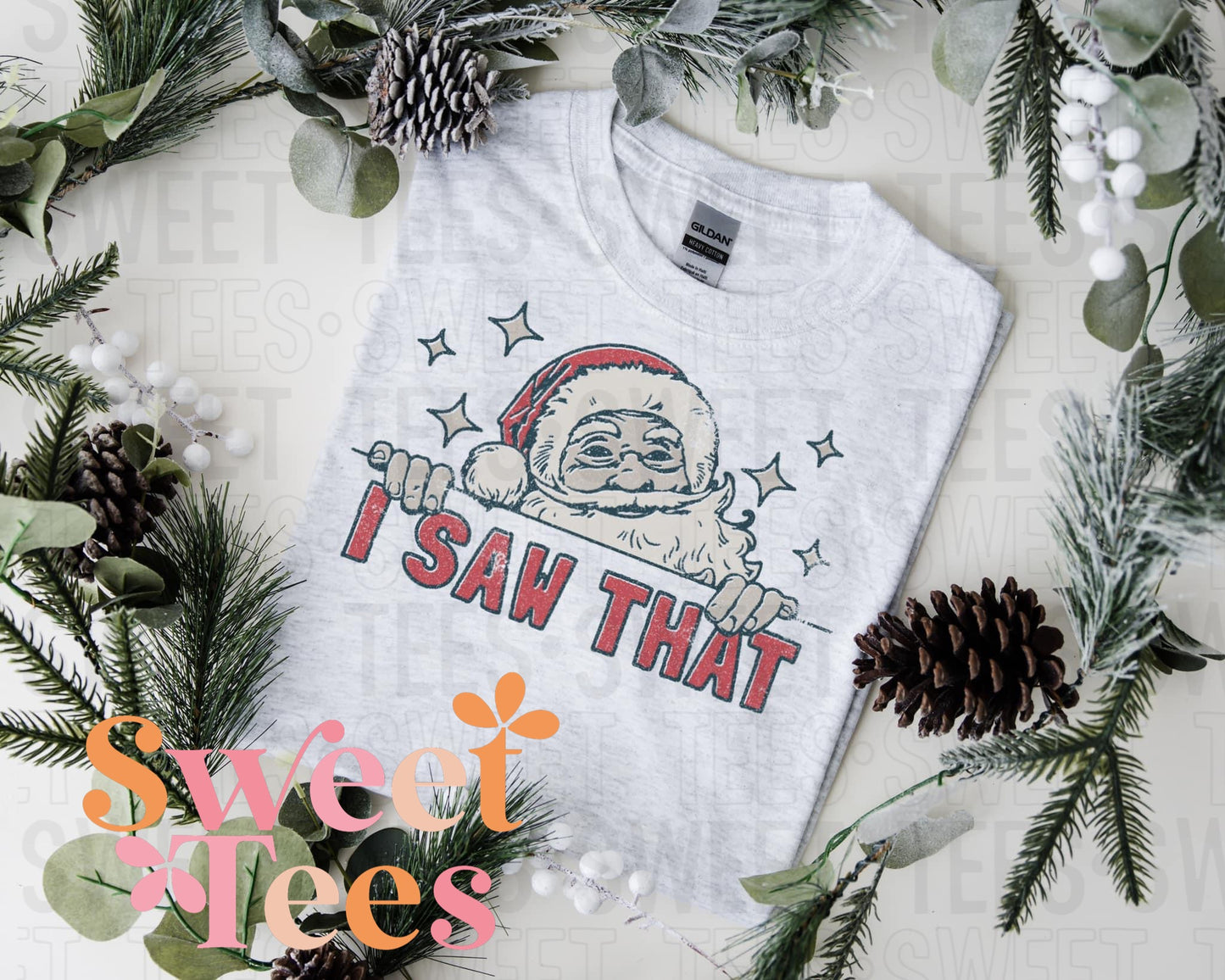 Santa I Saw That tee