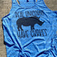 Real Unicorns Have Curves tank top