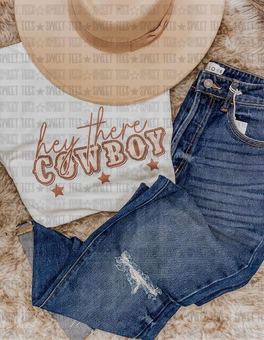 Hey There Cowboy tee