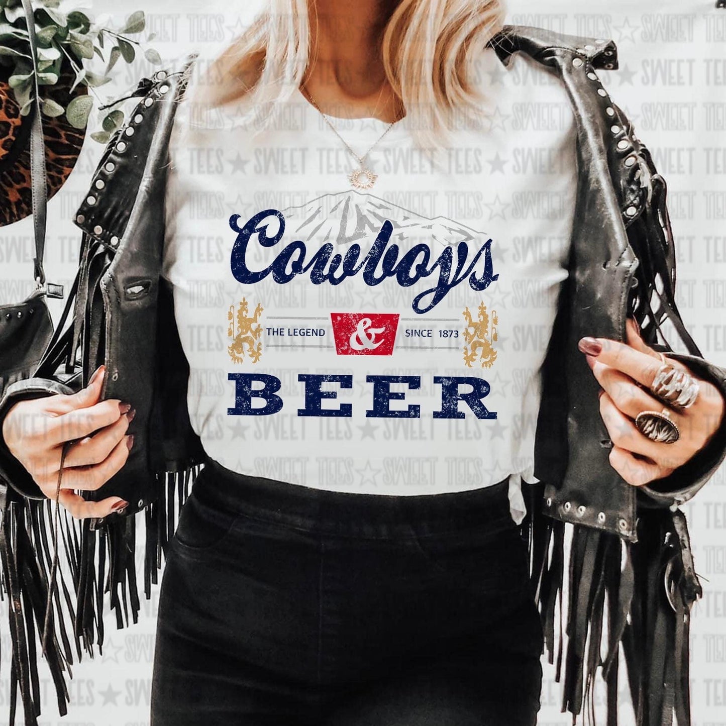 Cowboys and Beer tee