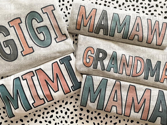 Custom Mom Name Tee