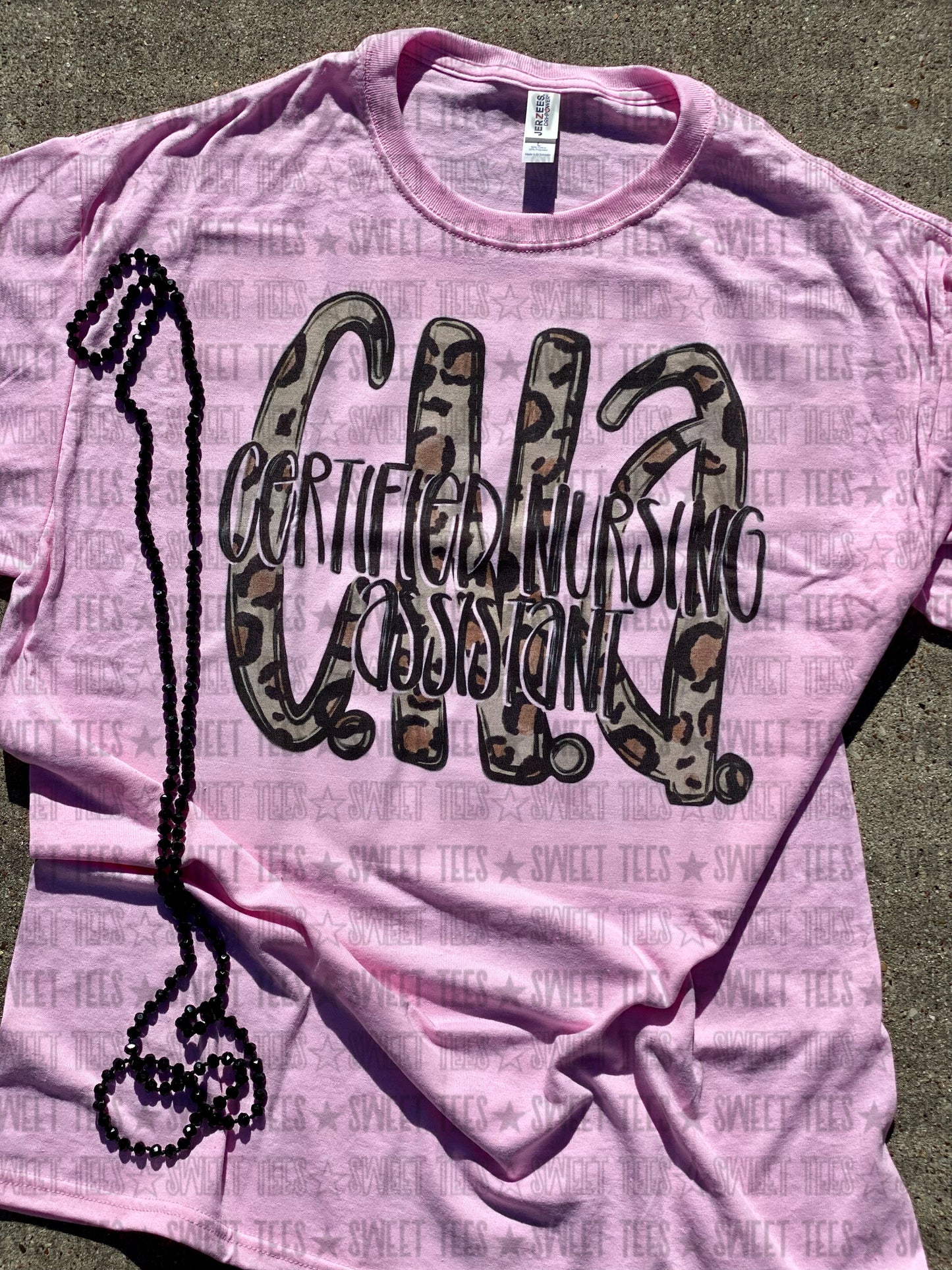 CNA Leopard Letters tee