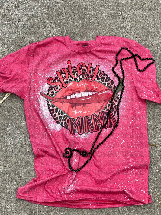 Spicy Mama red tee
