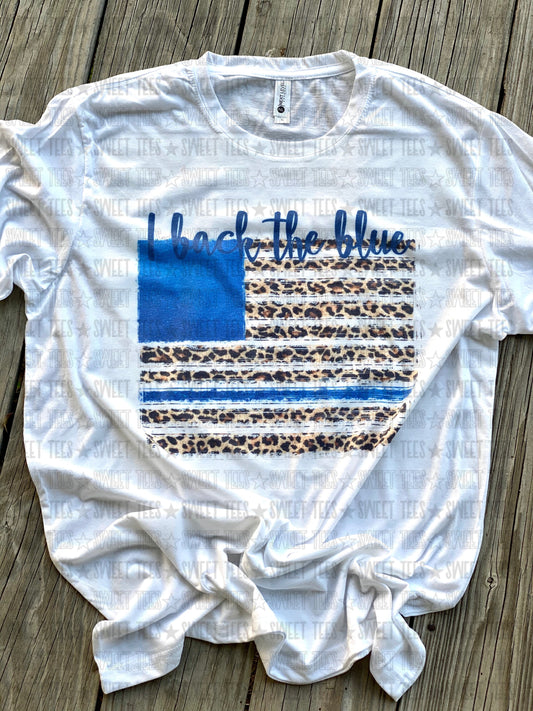 Back The Blue Flag tee