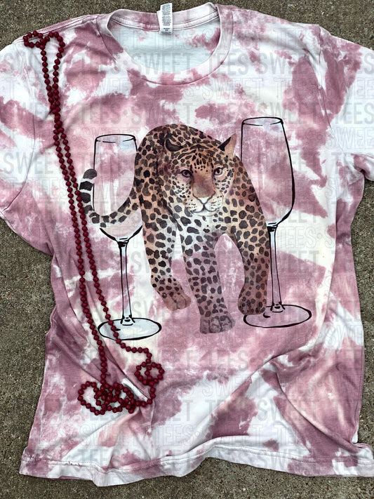 Leopard Champagne tee