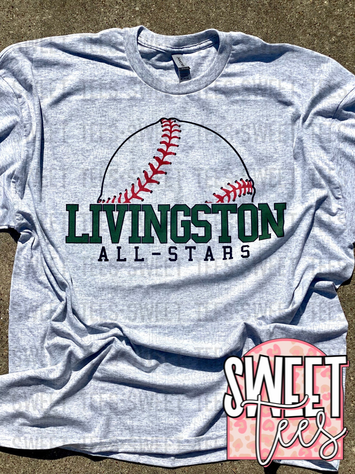 All-Stars Half Baseball tee