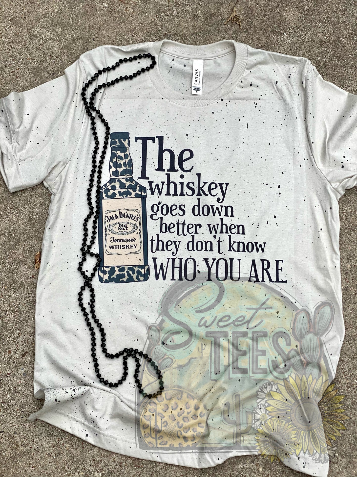 Whiskey Goes Down Better tee